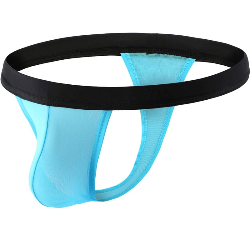 Summer Code Mens Sheer Mesh Thong T-Back Sexy See Through Underwear - Image 5